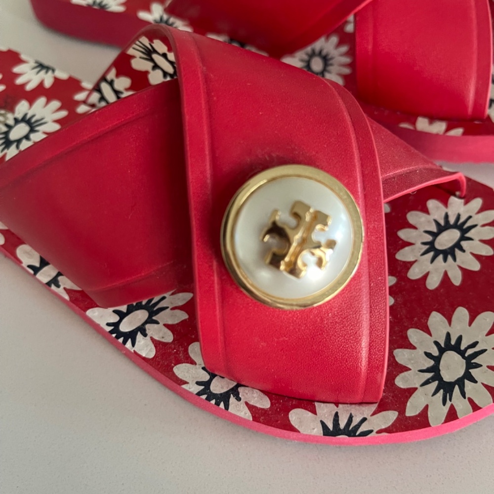 Like new Tory Burch slides size 5.5 - Picture 3 of 5